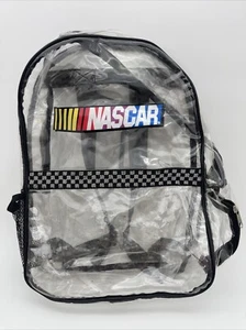 "NASCAR Klar PVC Rucksack Marineblau Logo Taschen 18x12x4" - Bild 1 von 3