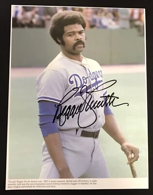 雷吉·史密斯洛杉矶道奇队签名亲笔签名杂志页面照片彩色 — 第 1/2 张图片