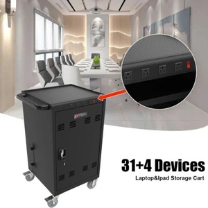 Mobile Charging Cart and Cabinet for Tablets Laptops 35-Device (B30PLUS) - Picture 1 of 12