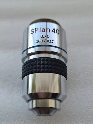Olympus Splan40 SPlan 40x Microscope Objective Lens 0.70 160/0.17 106165 - read - Image 1 of 4