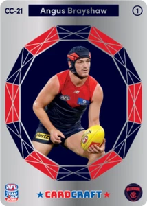 2023 Teamcoach AFL Card Craft CC-21-1 Angus Brayshaw Melbourne sin usar - Imagen 1 de 2