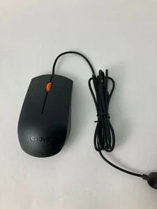 Lenovo Wired USB Scroll Wheel Mouse 1600dpi Desktop PC Laptop orange MOJUUO - Picture 1 of 3