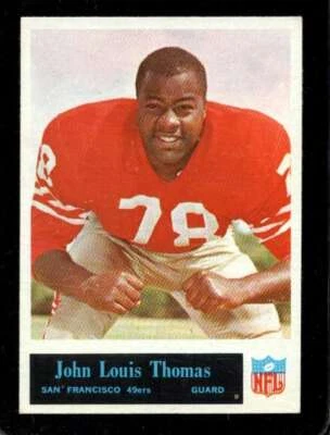 1965 PHILADELPHIA #181 JOHN THOMAS EX (RC) 49ERS NICELY CENTERED *X35148 - Image 1 of 2