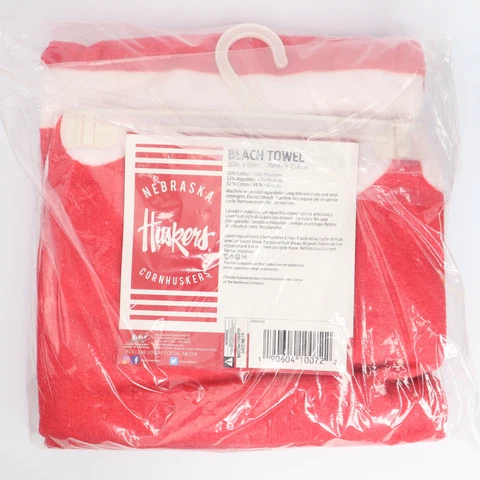 Nebraska Cornhuskers Beach Towel 30" x 60" Nebraska Huskers Towel Cover