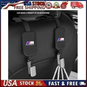 2pcs Car Seat Back Hooks Hanger Interior Accessories Bag Holder Hook for BM-W M - Picture 1 of 18