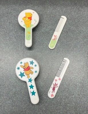 Juegos de peine y cepillo Winnie the Pooh de colección - estrellas lechones mariposas pájaros  Foto 1 de 4