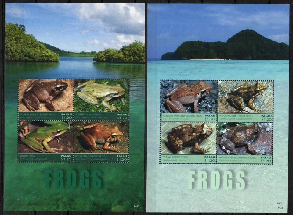 Palau Stamp 1246-1247  - Frogs - Image 1 of 1