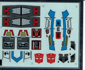 ETIQUETAS/PEGATINAS REPRO TRANSFORMERS GENERACIÓN 1, G1 AUTOBOT HIGHBROW - Imagen 1 de 1