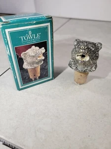 1997  New Towle Silversmiths Silverplated Animal Bear Head Pourer Pour Spout - Picture 1 of 4