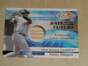 Tony Gwynn 2001 Fleer Futures Bats To The Future Bat Relic Padres