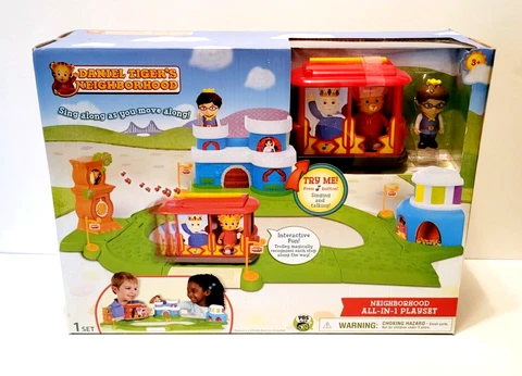 Daniel Tiger's Tiger Neighborhood All In One Playset Trolley Tollytots More Cover