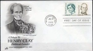 US Scott #1846 "Henry Clay", First Day Cover, ArtCraft Cachet - Picture 1 of 1