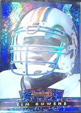 1994 Stadium Club Bowman's Best Refractors Football Card #BU17 Tim Bowens