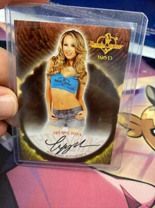 2013 Bench Warmer Happy Thanksgiving TIFFANY Toth Authentic Autograph  Card - Picture 1 of 2