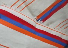 Mid Century COTTON Hand Loomed HABITAT Conran ERA Rug Blanket Weaving 41x73 A