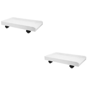 2 Sets Computer Host Bracket Tower Movable Stands Cpu under Desk - Afbeelding 1 van 12