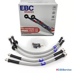 Kit Tubi Freno in Treccia d'Acciaio EBC Mini One Cooper D SD F55 F56 - Foto 1 di 2
