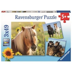 Ravensburger Puzzle Infantil 3 x 49 Piezas Amor Caballos | Puzzle Infantil a partir de 5 años - Imagen 1 de 3