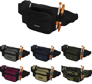 MARSUPIO UOMO DONNA SPORTIVO 5 SCOMPARTI MULTITASCHE BORSA LAVORO CORSA CINTURA - Imagen 1 de 8