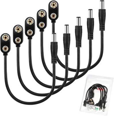 Chanzon UL Wire 9V Batería Tipo I Fuente de Alimentación con Centro Positivo 2.1mm x 5.5m Foto 1 de 4