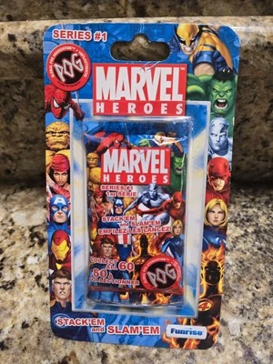 NEW 2006 Marvel Heros Series 1 Pack of POG Stack'em and Slam'em Pogs  - Image 1 of 2