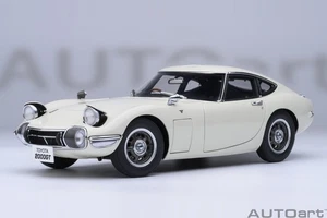 Toyota 2000 GT 1967 Blanc Modèle Auto 1:18 Autoart - Imagen 1 de 21