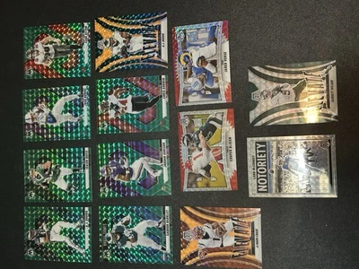2025 Mosaic Football Colored Prizm Lot Of 13-Stars w/inserts - Image 1 of 4