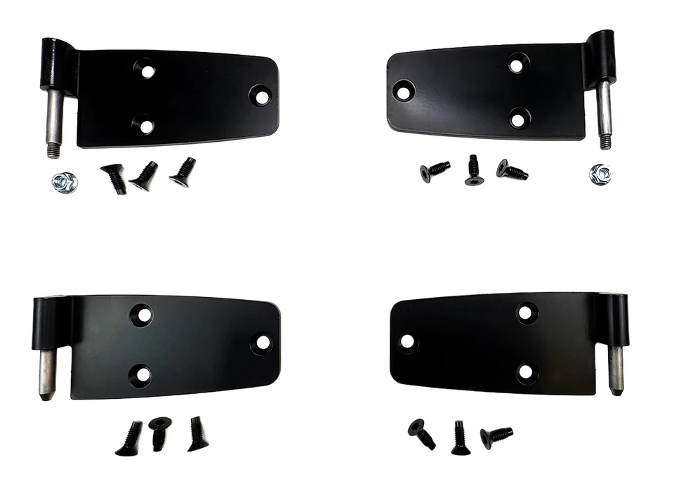 4 bisagras y herrajes de puerta rígidos completos EA para Jeep CJ y Wrangler YJ de 1976 a 1993 Foto 1 de 4