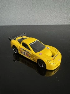 VTG Hot Wheels CORVETTE C6R Diecast Car 2006 Faster Than Ever Yellow Mattel - Picture 1 of 6