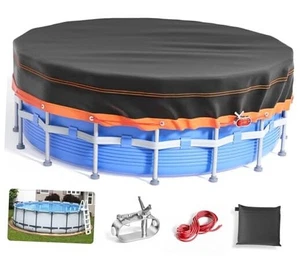 30Ft - Solar Covers for Above Ground Pools, Oxford Fabric 30FT Round Pool Cover - Picture 1 of 8