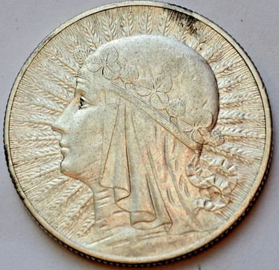 Polonia 5 Zlotych, 1932, Reina Jadwiga, plata Foto 1 de 2
