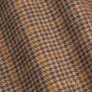 100% WOOL PIED DE POULE AND OVERCHECK FABRIC 2.0 meters length - Picture 1 of 2