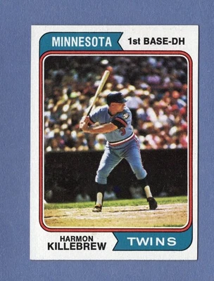 1974 Topps Baseball ~ card #400 ~ Harmon Killebrew Twins HOF ~ NM/MT - Image 1 of 2