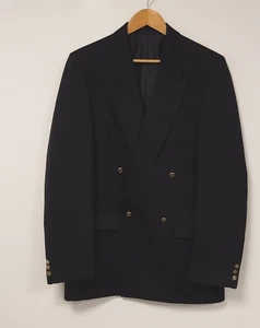Men's Centaur Gold Collection Size UK 38 Black Wool & Polyester Blazer Jacket - Picture 1 of 14
