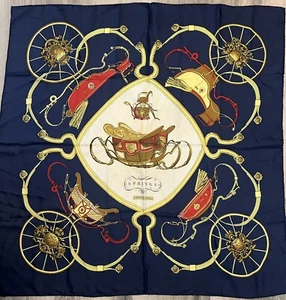 Hermes Scarf, Springs 90cm - 100% Authentic - Picture 1 of 10