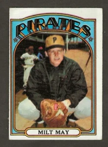 1972 Topps #247 MILT MAY, Pirates, RARE, Double Exposure, Color Shift, No Crease - Picture 1 of 4
