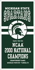 Michigan State Spartans Basketball 2000 NCAA National Championship Banner