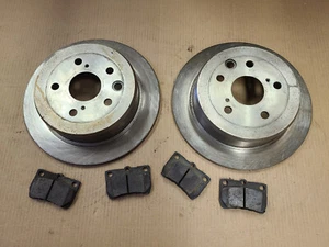 Rotor de disco de freno usado 31447 (trasero 2 piezas) y pastilla de freno GRATIS #150 - Imagen 1 de 2