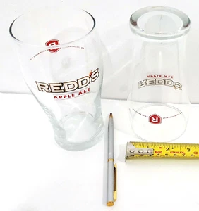 Juego de 2 vasos de cerveza coleccionables REDD'S APPLE ALE 16 OZ nuevo transparente cristal - Imagen 1 de 4