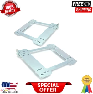 PAIR FIT FOR 92-99 BMW E36 COUPE HEAVY DUTY 5mm RACING SEAT BRACKET ADAPTER NEW - Picture 1 of 12