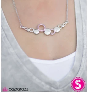Paparazzi PINK rhinestones necklace set Honorable Mention NWT - Picture 1 of 2