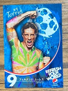 Team Pepsi 2010 FIFA World Cup Soccer Football Card Fernando Torres Japanese - Picture 1 of 2