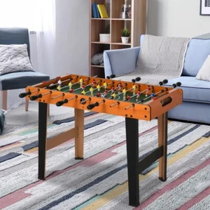 Table Football - Natural Wood Indoor Football Soccer Foosball Family Game Table - Picture 1 of 4