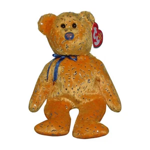 Ty Beanie Baby Discover - Neu mit Etikett (Bear Gold Northwestern Mutual Exclusive 2006) - Bild 1 von 1