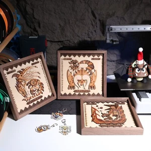 Handcrafted Rathalos Wooden Artwork | Perfect Gift for Monster Hunter Fans Gift - Picture 1 of 20