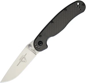 NEW Ontario RAT II Linerlock D2 CF - Carbon fiber handle. Folding Knives - Picture 1 of 2