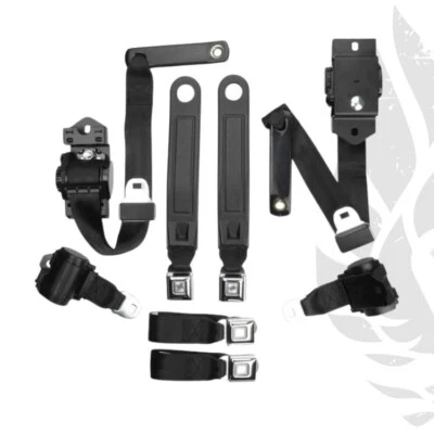 Cinturones de seguridad Pontiac Firebird 1976-81 transmisión automática; juego completo, delanteros/traseros - 7 colores Foto 1 de 4