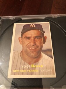 1957 TOPPS BASEBALL #2 YOGI BERRA NEW YORK YANKEES POOR (APPEARS NEAR MINT)