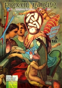 PÓSTER Procol Harum 1972 Alemania Raro Querubín Grande - Imagen 1 de 1