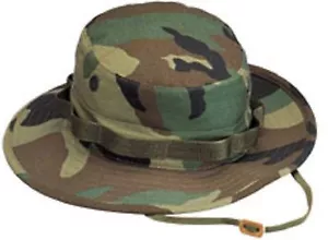 ROTHCO MILITARY GI STYLE WOODLAND CAMOFLAGE BOONIE HAT FISHING HUNTING 5800  - Picture 1 of 1